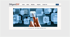 Desktop Screenshot of diligenterp.com